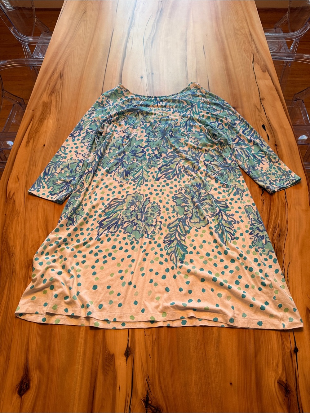 Lilly Pulitzer Teal and Aqua Camouflage-Style Tank